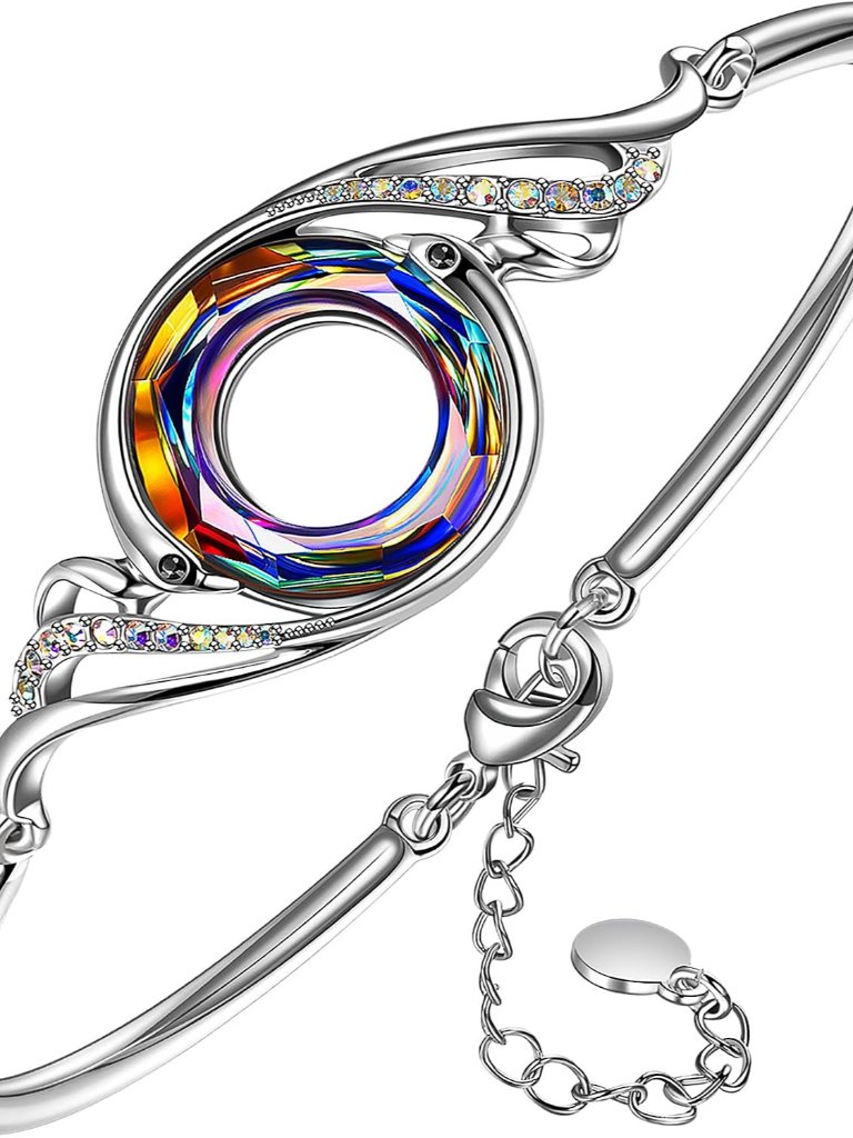 Rise From The Ashes Phoenix Adjustable Bangle Bracelet For Women | Made With Cry